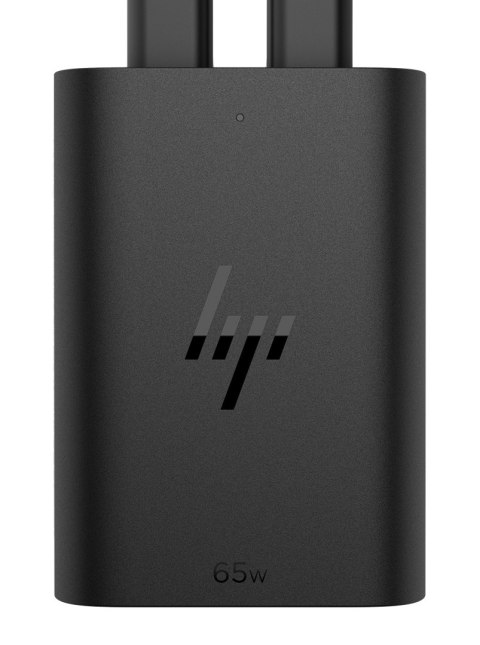 Zasilacz sieciowy HP 65W GaN 2xUSB-C czarny 600Q7AA Zasilacz sieciowy HP 65W GaN 2xUSB-C czarny 600Q7AA