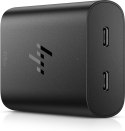 Zasilacz sieciowy HP 65W GaN 2xUSB-C czarny 600Q7AA