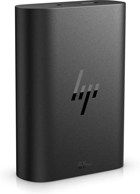 Zasilacz sieciowy HP 65W GaN 2xUSB-C czarny 600Q7AA Zasilacz sieciowy HP 65W GaN 2xUSB-C czarny 600Q7AA