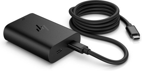 Zasilacz sieciowy HP 65W GaN 2xUSB-C czarny 600Q7AA Zasilacz sieciowy HP 65W GaN 2xUSB-C czarny 600Q7AA