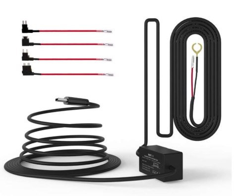 Adapter zasilania z kompletem przejściówek do bezpieczników do kamery samochodowej N4 N2S T3 Adapter zasilania z kompletem przejściówek do bezpieczników do kamery samochodowej N4 N2S T3
