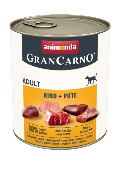 ANIMONDA Grancarno Adult wołowina i indyk - mokra karma dla psa - 400 g ANIMONDA Grancarno Adult wołowina i indyk - mokra karma dla psa - 400 g