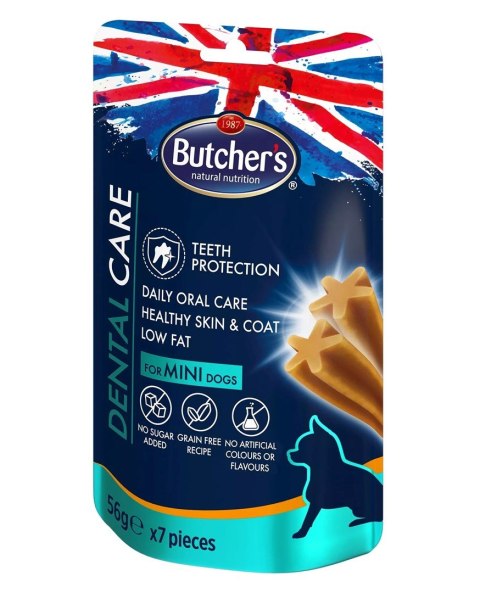 BUTCHER'S Dental Care for mini dogs - przysmak dentystyczny dla psów małych - 56 g BUTCHER'S Dental Care for mini dogs - przysmak dentystyczny dla psów małych - 56 g