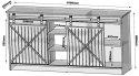 Komoda 160x80x35 GRANERO dąb wotan