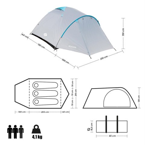 Namiot NILS CAMP ROCKER NC6013 3 osobowy Namiot NILS CAMP ROCKER NC6013 3 osobowy