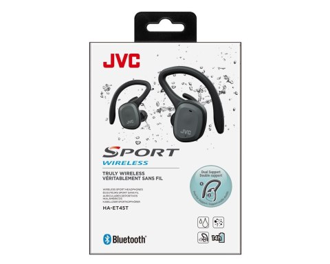 Słuchawki JVC HAE-T45TBU (douszne, TWS, bluetooth, black) Słuchawki JVC HAE-T45TBU (douszne, TWS, bluetooth, black)