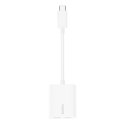 BELKIN ADAPTER DUAL USB-C AUDIO + CHARGE BIAŁY