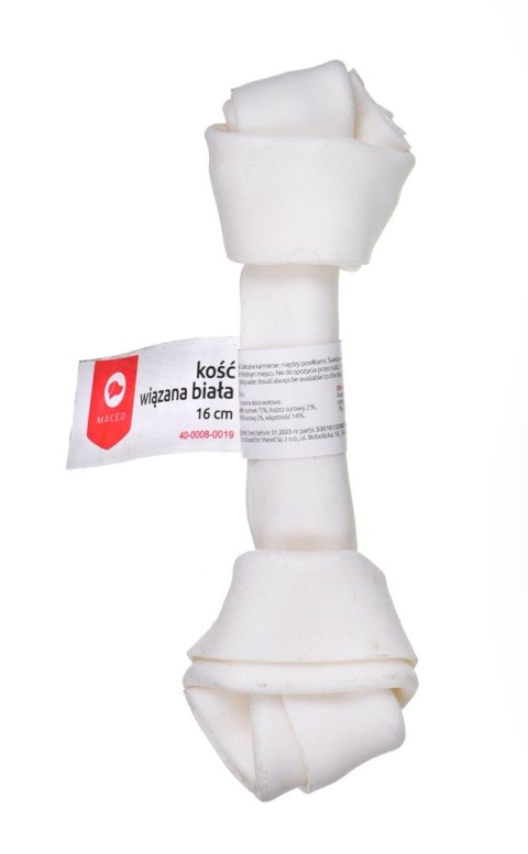 MACED Kość wiązana biała 16 cm - przysmak dla psa - 1 szt. MACED Kość wiązana biała 16 cm - przysmak dla psa - 1 szt.