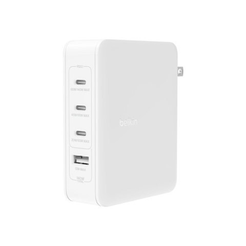 BELKIN ŁADOWARKA 140W 4-PORT GAN, BIAŁA BELKIN ŁADOWARKA 140W 4-PORT GAN, BIAŁA