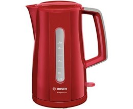 Czajnik elektryczny BOSCH TWK 3A014 (2400W 1.7l; kolor czerwony) (WYPRZEDAŻ)