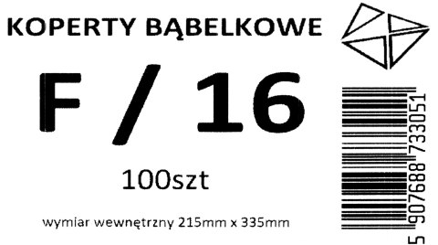 KOPERTY BĄBELKOWE POWIETRZNE F16 220x340 100SZT KOPERTY BĄBELKOWE POWIETRZNE F16 220x340 100SZT