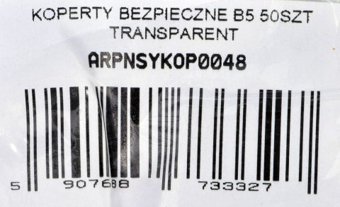 KOPERTY BEZPIECZNE A5 / K70 50SZT TRANSPARENT KOPERTY BEZPIECZNE A5 / K70 50SZT TRANSPARENT