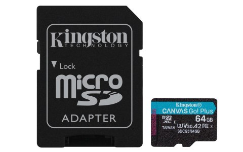 KINGSTON microSDXC Canvas Go Plus 64GB + adapter KINGSTON microSDXC Canvas Go Plus 64GB + adapter