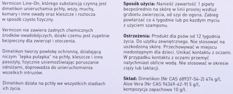 BEAPHAR VERMIcon Line-on Dog M - krople przeciw pasożytom dla psa - 3x 3ml BEAPHAR VERMIcon Line-on Dog M - krople przeciw pasożytom dla psa - 3x 3ml