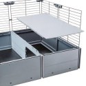 FERPLAST Multipla Double - klatka modułowa dla królika lub świnki morskiej - 107,5 x 72 x 96,5 cm