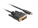 LANBERG KABEL USB-C(M)->DVI-D(24+1)(M) 1M CZARNY CA-CMDV-10CU-0010-BK