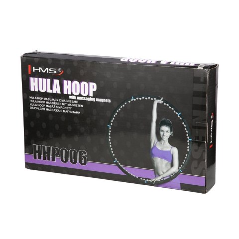 Hula Hop HMS HHP006 98cm masujący z magnesami czarno-niebieski Hula Hop HMS HHP006 98cm masujący z magnesami czarno-niebieski