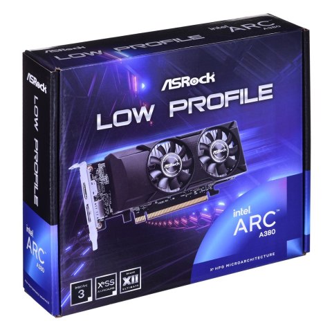 Karta graficzna ASRock Arc A380 Low Profile 6GB Karta graficzna ASRock Arc A380 Low Profile 6GB