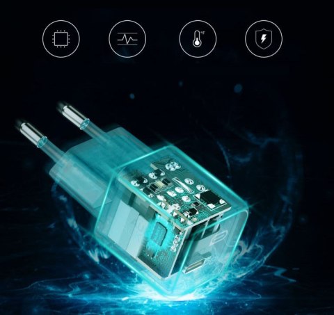 AUEKY PA-B1 BLACK ŁADOWARKA SIECIOWA 20W 1XUSB-C PD AUEKY PA-B1 BLACK ŁADOWARKA SIECIOWA 20W 1XUSB-C PD