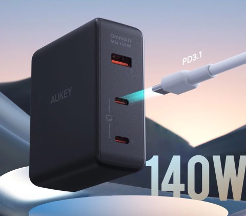 AUEKY PA-B7O ŁADOWARKA SIECIOWA GAN USB-C 140W PD AUEKY PA-B7O ŁADOWARKA SIECIOWA GAN USB-C 140W PD