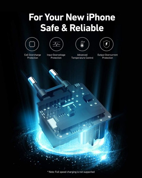 AUEKY PA-F1S ŁADOWARKA SIECIOWA 20W 1XUSB-C PD 3.0 AUEKY PA-F1S ŁADOWARKA SIECIOWA 20W 1XUSB-C PD 3.0