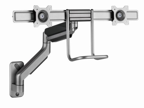 GEMBIRD ŚCIENNE REGULOWANE RAMIĘ/UCHWYT NA 2 MONITORY 17-32, VESA 100X100MM, DO 8 KG GEMBIRD ŚCIENNE REGULOWANE RAMIĘ/UCHWYT NA 2 MONITORY 17-32, VESA 100X100MM, DO 8 KG