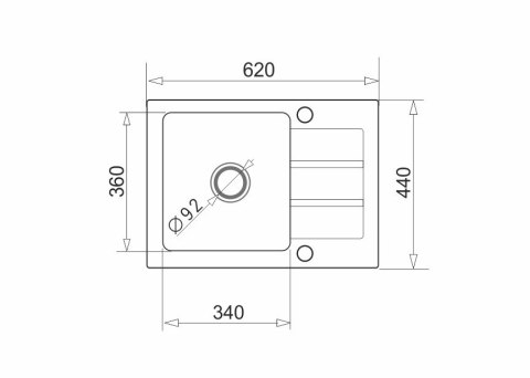 Zlewozmywak granitowy jednokomorowy z ociekaczem Maidsinks 62x44 1B 1D karbon czarny (Pyragranit; kolor czarny) Zlewozmywak granitowy jednokomorowy z ociekaczem Maidsinks 62x44 1B 1D karbon czarny (Pyragranit; kolor czarny)