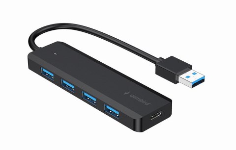 GEMBIRD HUB USB 3.1 (GEN 1) 4-PORTOWY, CZARNY