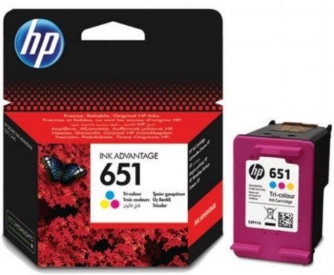 Tusz HP kolor HP 651, HP651=C2P11AE, 300 str. Tusz HP kolor HP 651, HP651=C2P11AE, 300 str.