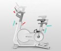 Rower spinningowy MERACH SWAN, bluetooth&app, 32 poziomy oporu, biały (WYPRZEDAŻ)