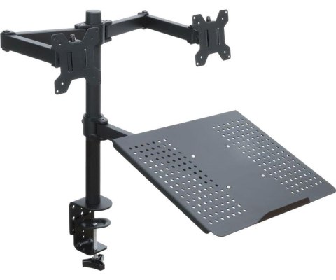 Uchwyt biurkowy do 2 monitorów LED/LCD 13-27" + notebooka L-25 ART Uchwyt biurkowy do 2 monitorów LED/LCD 13-27" + notebooka L-25 ART