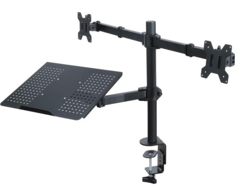 Uchwyt biurkowy do 2 monitorów LED/LCD 13-27" + notebooka L-25 ART Uchwyt biurkowy do 2 monitorów LED/LCD 13-27" + notebooka L-25 ART