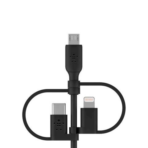 BELKIN CABLE 3W1 USB-A - LTG/MICROUSB/USB-C 1M BELKIN CABLE 3W1 USB-A - LTG/MICROUSB/USB-C 1M