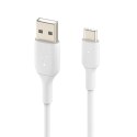 BELKIN KABEL USB-A TO USB-C, 1M, PVC, BIAŁY