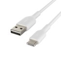 BELKIN KABEL USB-A TO USB-C, 1M, PVC, BIAŁY