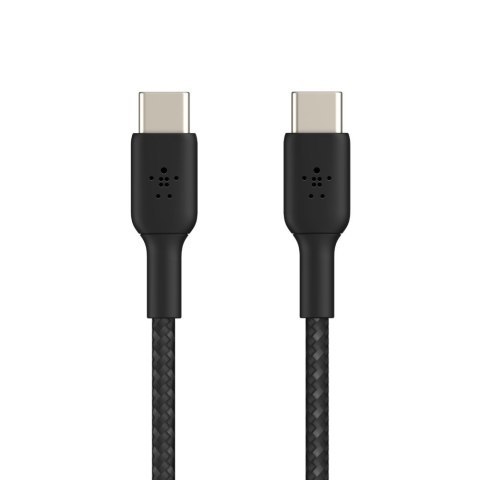BELKIN KABEL USB-C - USB-C 2.0, OPLOT, 1M, CZARNY BELKIN KABEL USB-C - USB-C 2.0, OPLOT, 1M, CZARNY