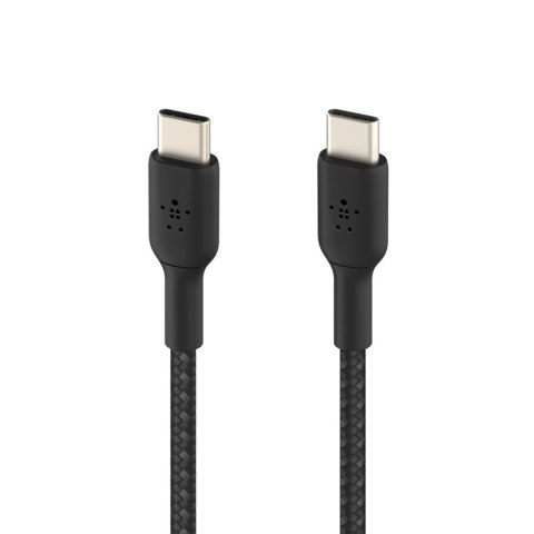 BELKIN KABEL USB-C - USB-C 2.0, OPLOT, 1M, CZARNY BELKIN KABEL USB-C - USB-C 2.0, OPLOT, 1M, CZARNY