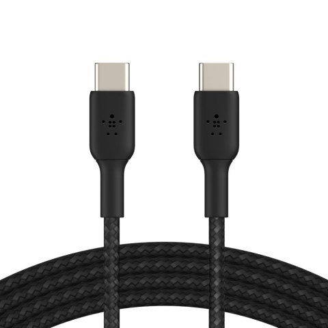 BELKIN KABEL USB-C - USB-C 2.0, OPLOT, 1M, CZARNY BELKIN KABEL USB-C - USB-C 2.0, OPLOT, 1M, CZARNY