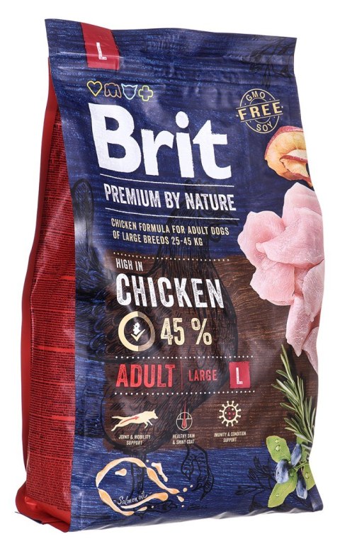 BRIT PREMIUM BY NATURE Adult L- sucha karma dla psów dorosłych dużych ras - 3kg BRIT PREMIUM BY NATURE Adult L- sucha karma dla psów dorosłych dużych ras - 3kg