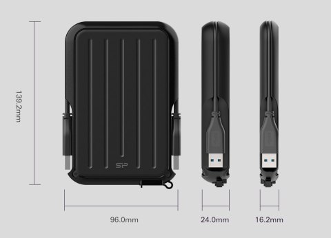 Dysk zewnętrzny HDD Silicon Power Armor A66 (1TB; 2,5"; USB 3.2; Blue; SP010TBPHD66SS3B) Dysk zewnętrzny HDD Silicon Power Armor A66 (1TB; 2,5"; USB 3.2; Blue; SP010TBPHD66SS3B)