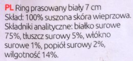 MACED Przysmak dla psa - ring premium biały 7cm 1szt.