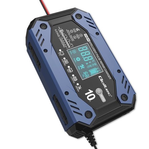 QOLTEC ŁADOWARKA DO AKUMULATORA STD AGM GEL LIFEPO4 | PROSTOWNIK Z FUNKCJĄ NAPRAWY | 12-24V | 10A | LCD|9-STOPNIOWE ŁADOWANIE QOLTEC ŁADOWARKA DO AKUMULATORA STD AGM GEL LIFEPO4 | PROSTOWNIK Z FUNKCJĄ NAPRAWY | 12-24V | 10A | LCD|9-STOPNIOWE ŁADOWANIE