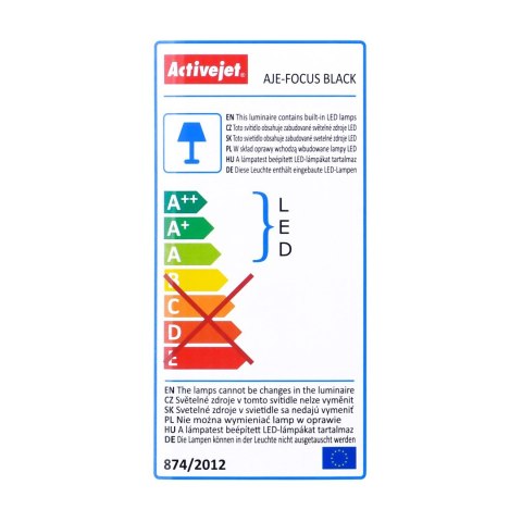 Nowoczesny plafon sufitowy LED Activejet FOCUS Czarny ściemnialny ze zdalnym sterowaniem na pilota Nowoczesny plafon sufitowy LED Activejet FOCUS Czarny ściemnialny ze zdalnym sterowaniem na pilota