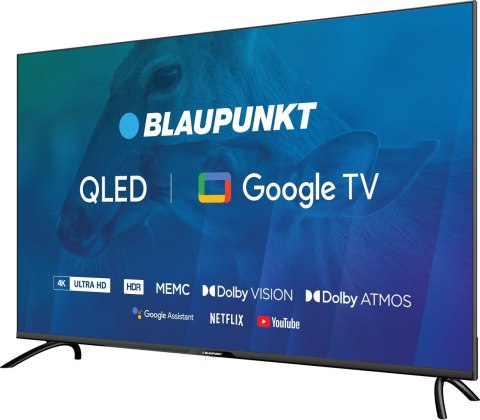 TV 50" Blaupunkt 50QBG7000S 4K Ultra HD QLED, GoogleTV, Dolby Atmos, WiFi 2,4-5GHz, BT, czarny TV 50" Blaupunkt 50QBG7000S 4K Ultra HD QLED, GoogleTV, Dolby Atmos, WiFi 2,4-5GHz, BT, czarny