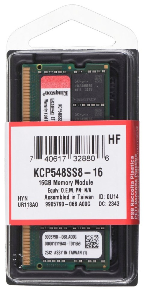 KINGSTON DDR5 16GB 4800MHz SODIMM