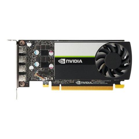 Karta graficzna PNY NVIDIA T1000 4GB, GDDR6, 4x DisplayPort, PCI Express 3.0, LP - ATX bracket, Retail Karta graficzna PNY NVIDIA T1000 4GB, GDDR6, 4x DisplayPort, PCI Express 3.0, LP - ATX bracket, Retail