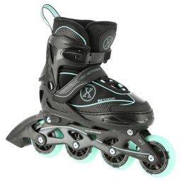 Łyżworolki NILS Extreme NA11008 czarno-miętowe rozm. L (39-42)