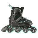 Łyżworolki NILS Extreme NA11008 czarno-miętowe rozm. L (39-42)