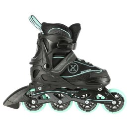 Łyżworolki NILS Extreme NA11008 czarno-miętowe rozm. L (39-42)