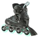 Łyżworolki NILS Extreme NA11008 czarno-miętowe rozm. L (39-42)